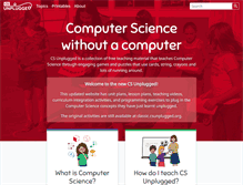 Tablet Screenshot of csunplugged.org